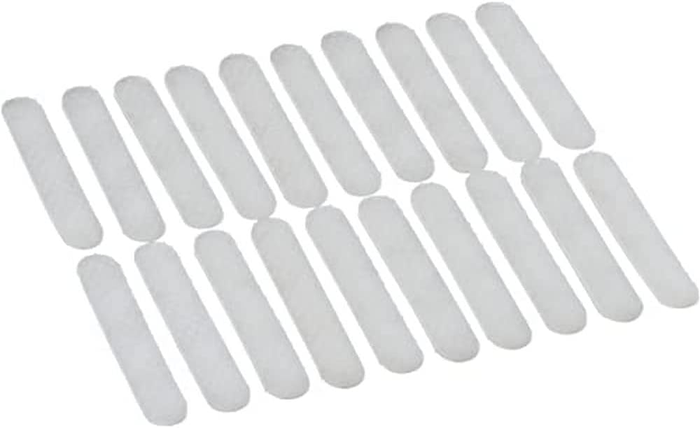 Anti-Rutsch-Streifen 20 Stück - für Kleiderbügel, 20 Stück, Silikon, 0.8 x 5 cm, Transparent