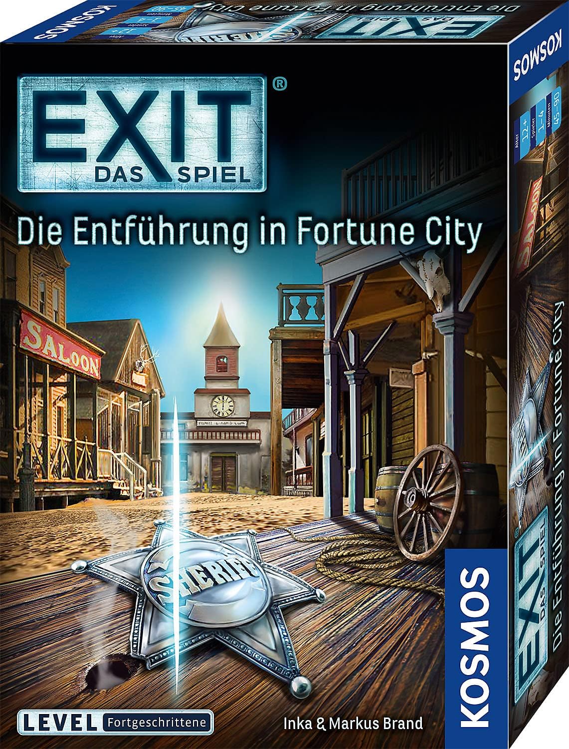 Kosmos 680497 EXIT® - Das Spiel - Die Entführung in Fortune City, Level: Fortgeschrittene, Escape Room Spiel, EXIT Game für 1-4 Spieler ab 12 Jahre, EIN einmaliges Gesellschaftsspiel