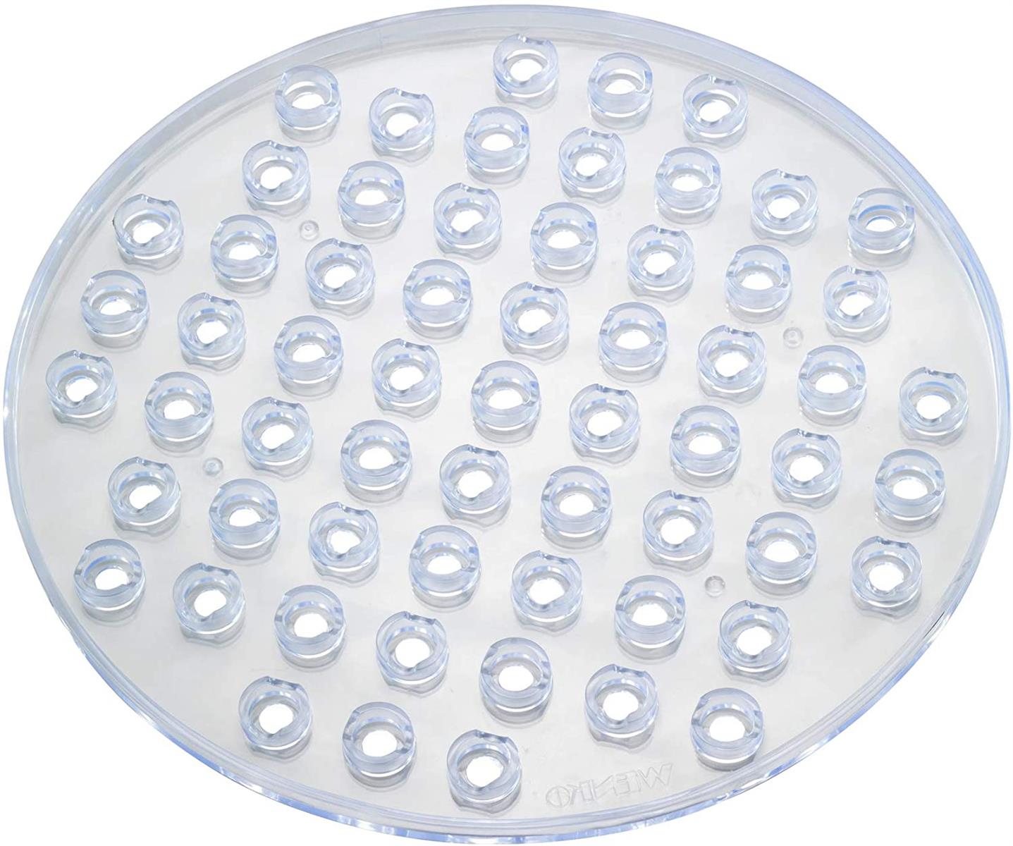 Runde Spülbeckeneinlage Kristall, schützt vor Kratzern an Geschirr & Spülbecken, reduziert Wasserspritzen & verhindert Wasserstau, robuster, pflegeleichter Kunststoff, Ø 31 cm, Transparent