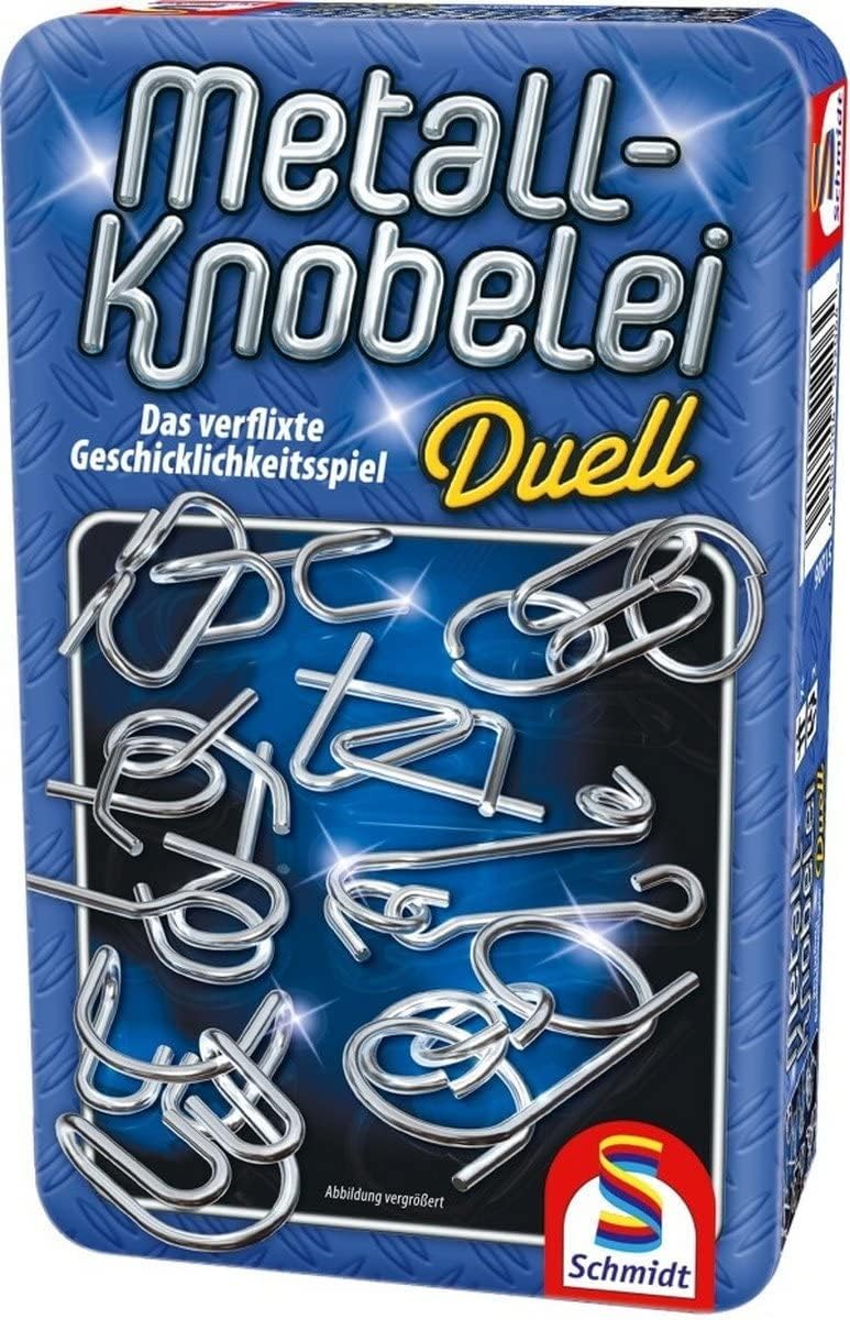 Schmidt Spiele 51206 Metall-Knobelei Duell, Reisespiel