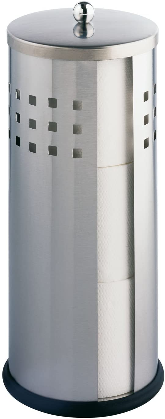 Toilettenpapier-Ersatzrollenhalter Ancona matt Edelstahl - Ersatzpapierrollenhalter, Edelstahl rostfrei, 13 x 34 x 13 cm, Matt