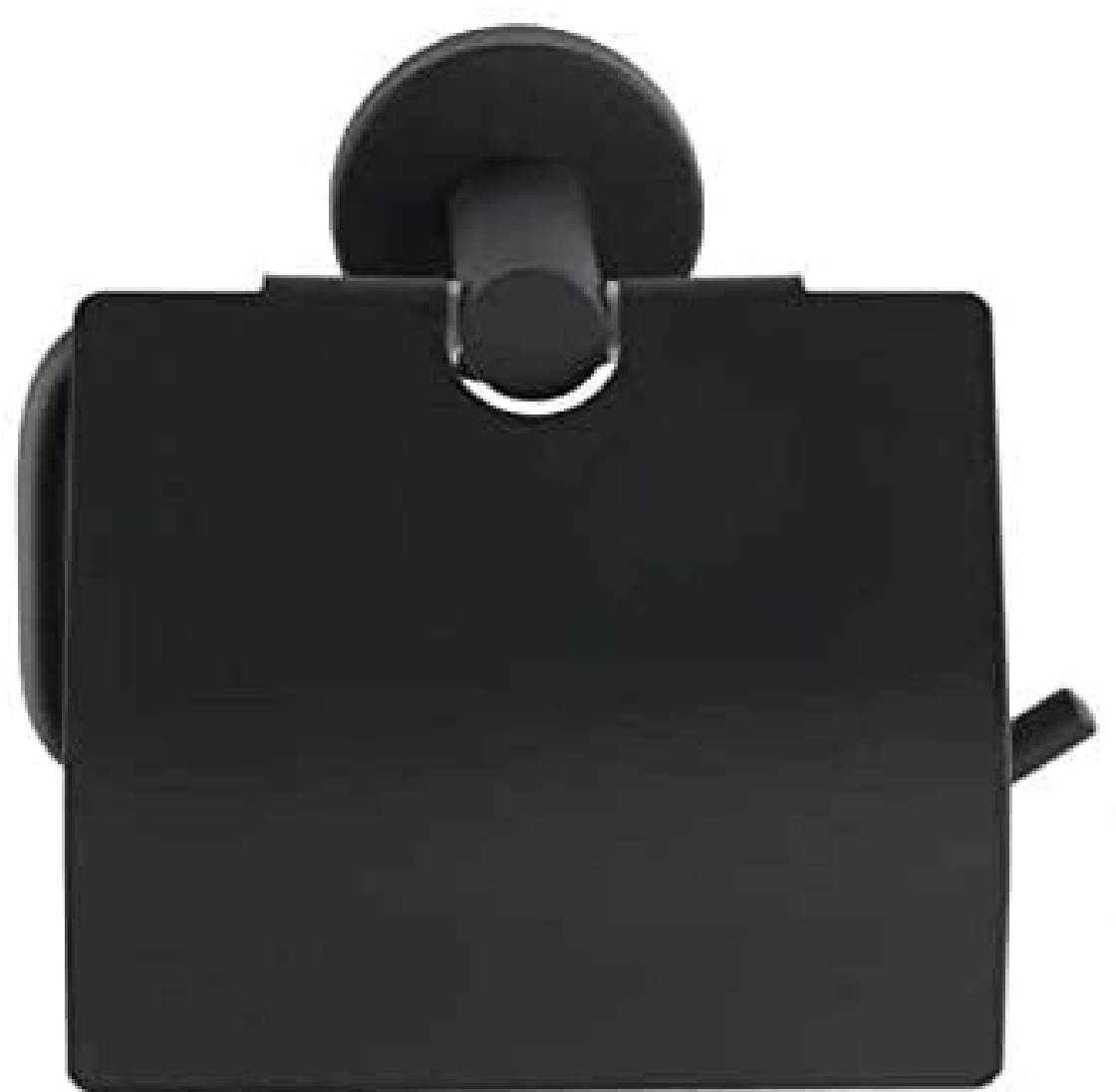 Toilettenpapierhalter Bosio Black matt mit Deckel