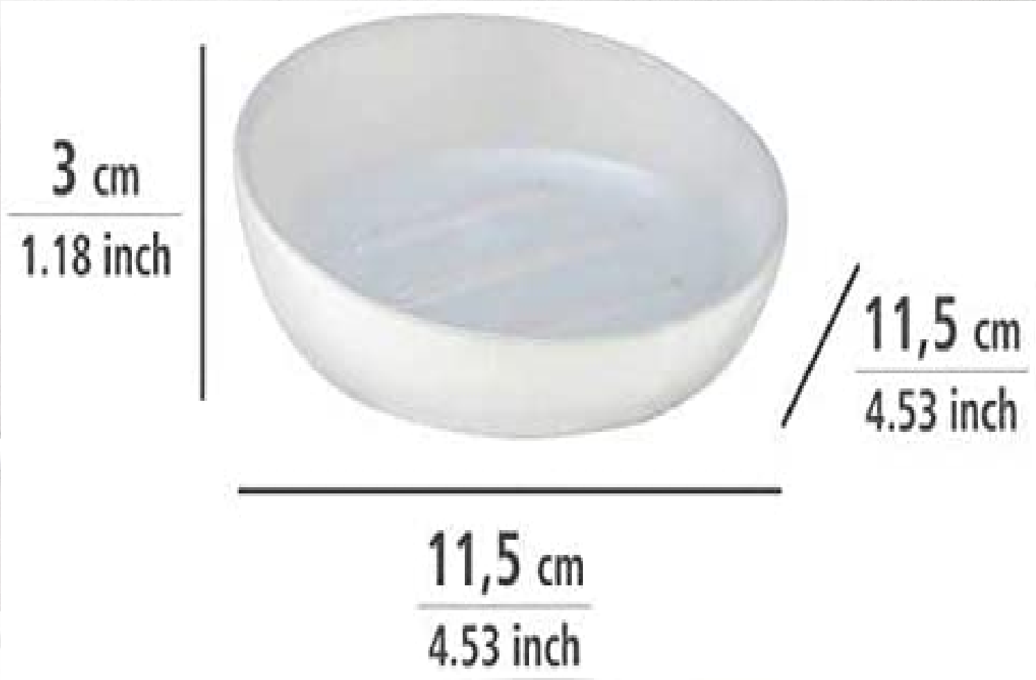 Seifenablage Badi Weiß Maße (B/T x H): Ø 11,5 x 3 cm