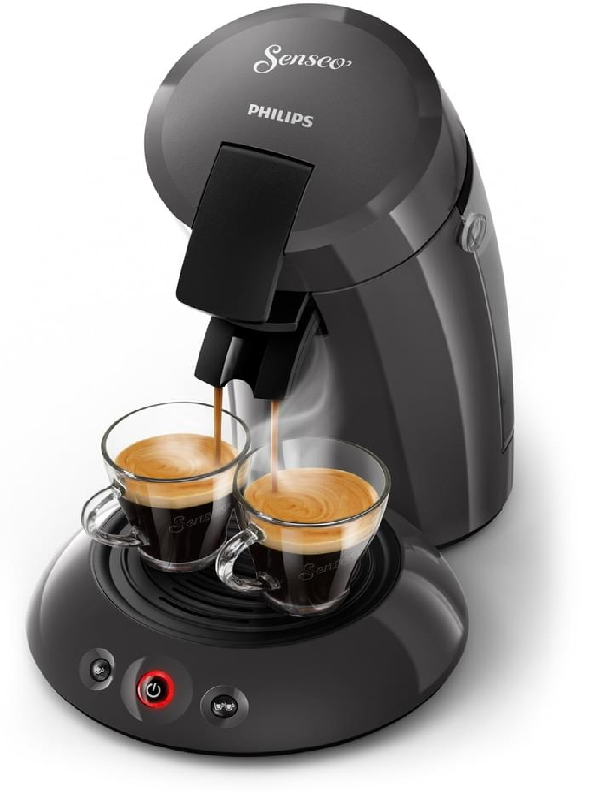 Senseo Kaffeepadmaschine HD 6553/50 , Farbe dunkelgrau