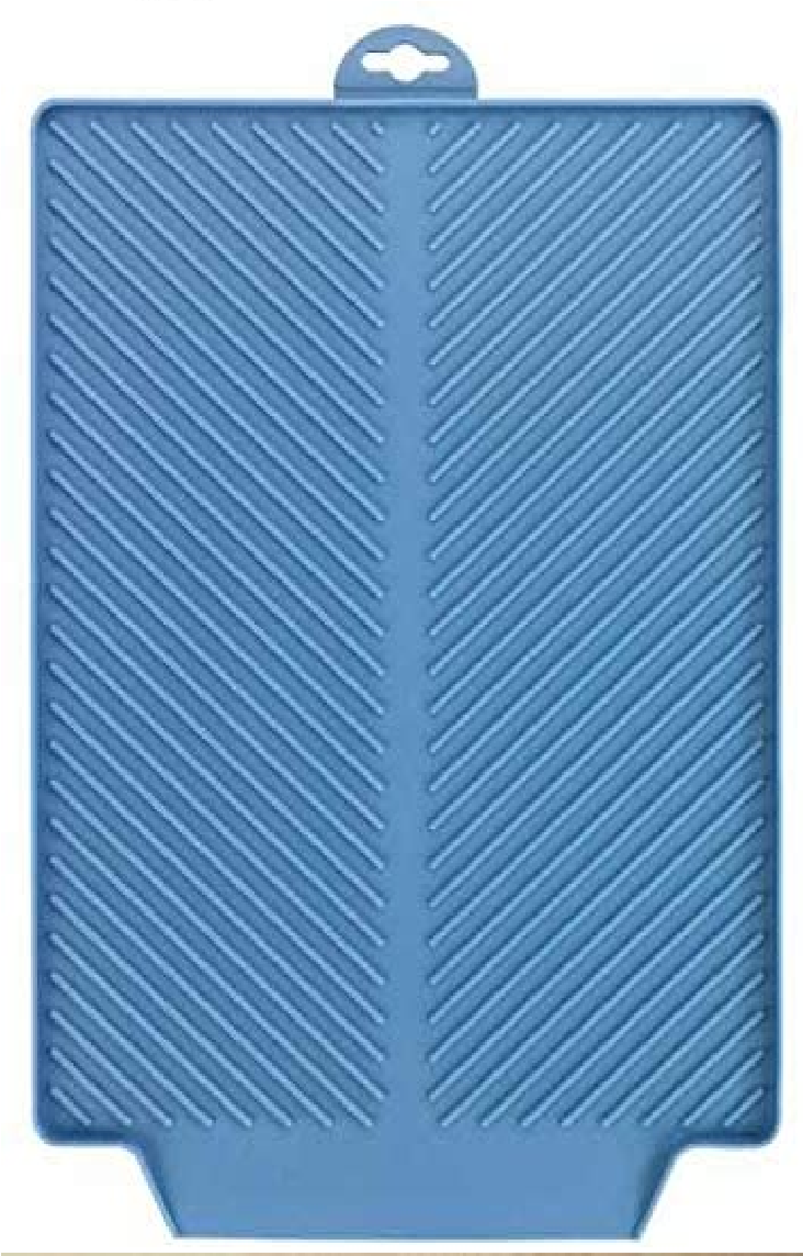 Abtropfmatte Linea Blau Maße (B x H x T): 40 x 3 x 30 cm