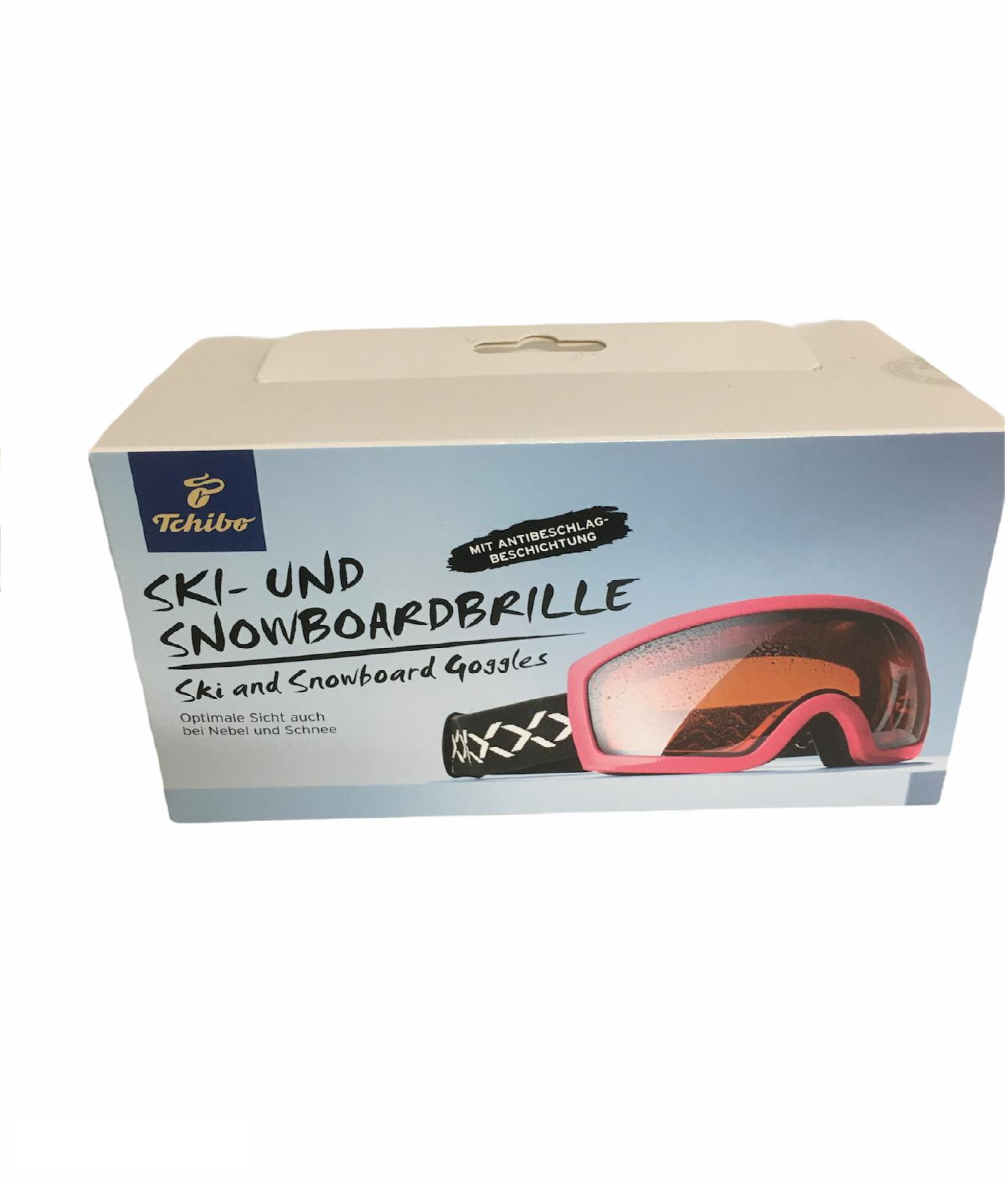 Ski-und Snowboardbrille mit Antibeschlagbeschichtung Rot
