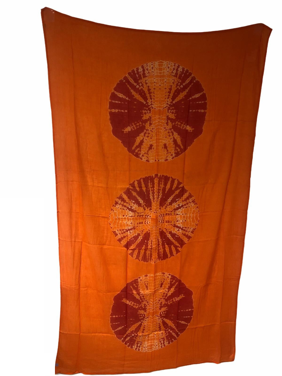 Pareo, Strandtuch (orange/rot) 110cm x 185xm 100% Baumwolle