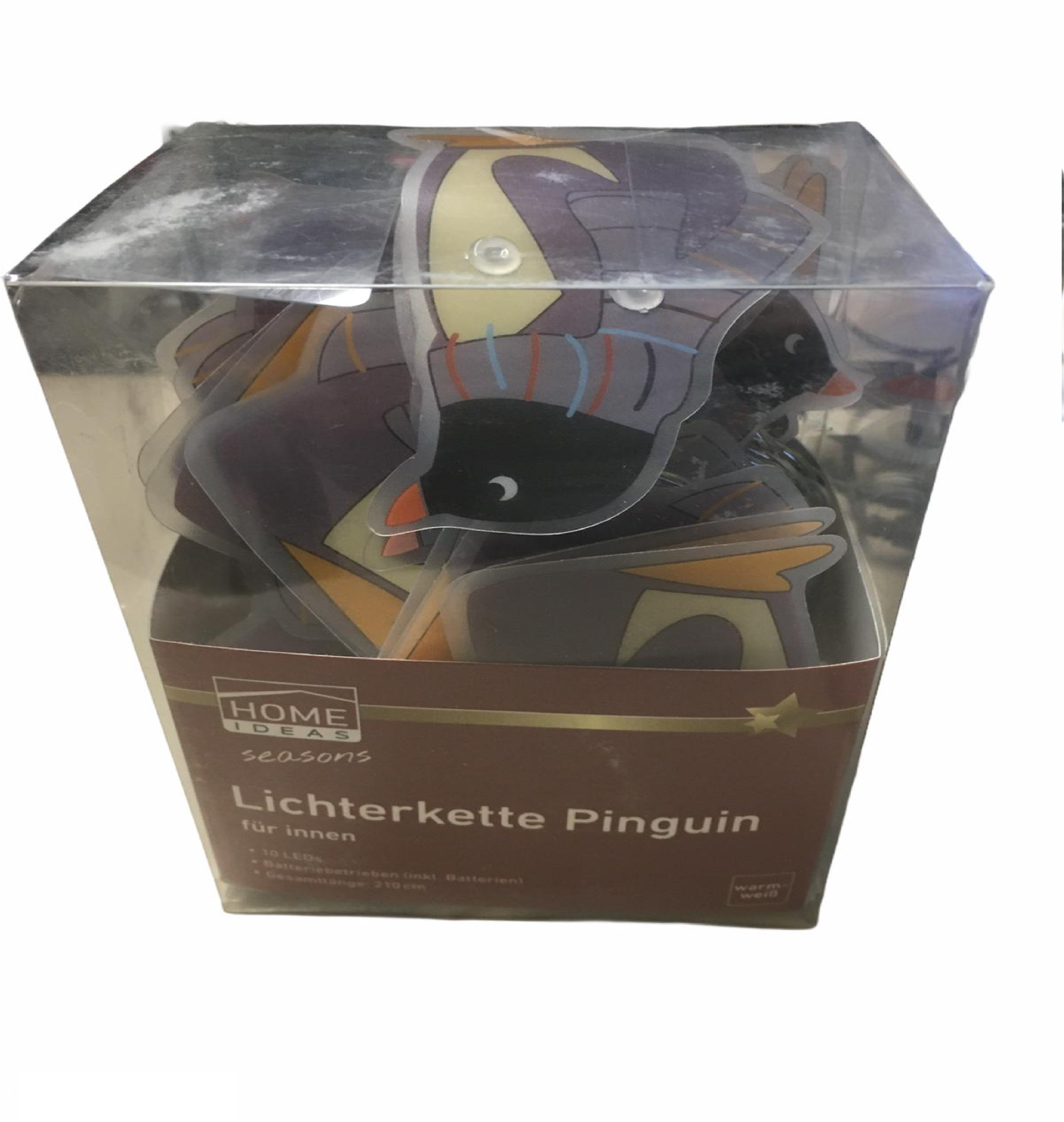 Lichterkette Pinguin 10 LEDs Gesamtlänge 210 cm