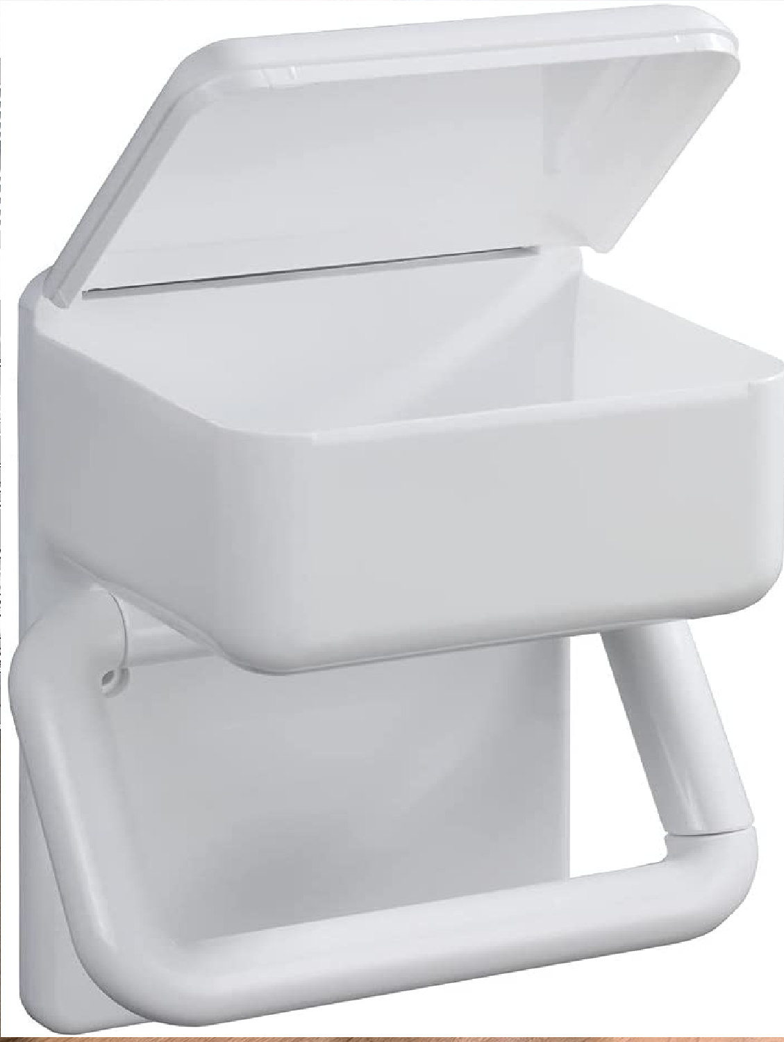 Toilettenpapierhalter 2 in 1 feuchttücher ablage Ersatzrollenhalter Papierrolle Toilettenpapier Klopapier WC-Bürstenhalter