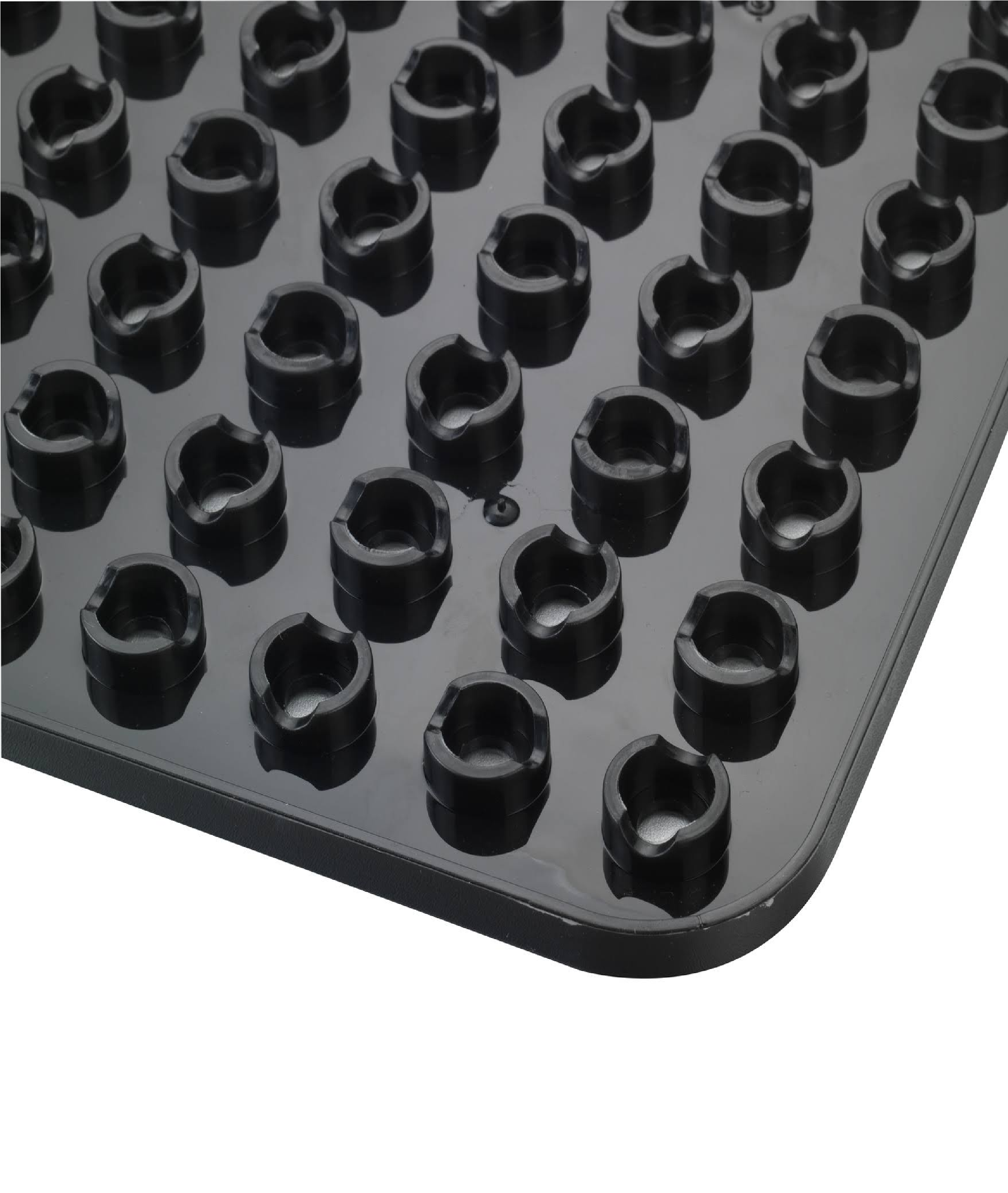 Spülbeckeneinlage schwarzer Kunststoff Maße (B x T): 31 x 27,5 cm