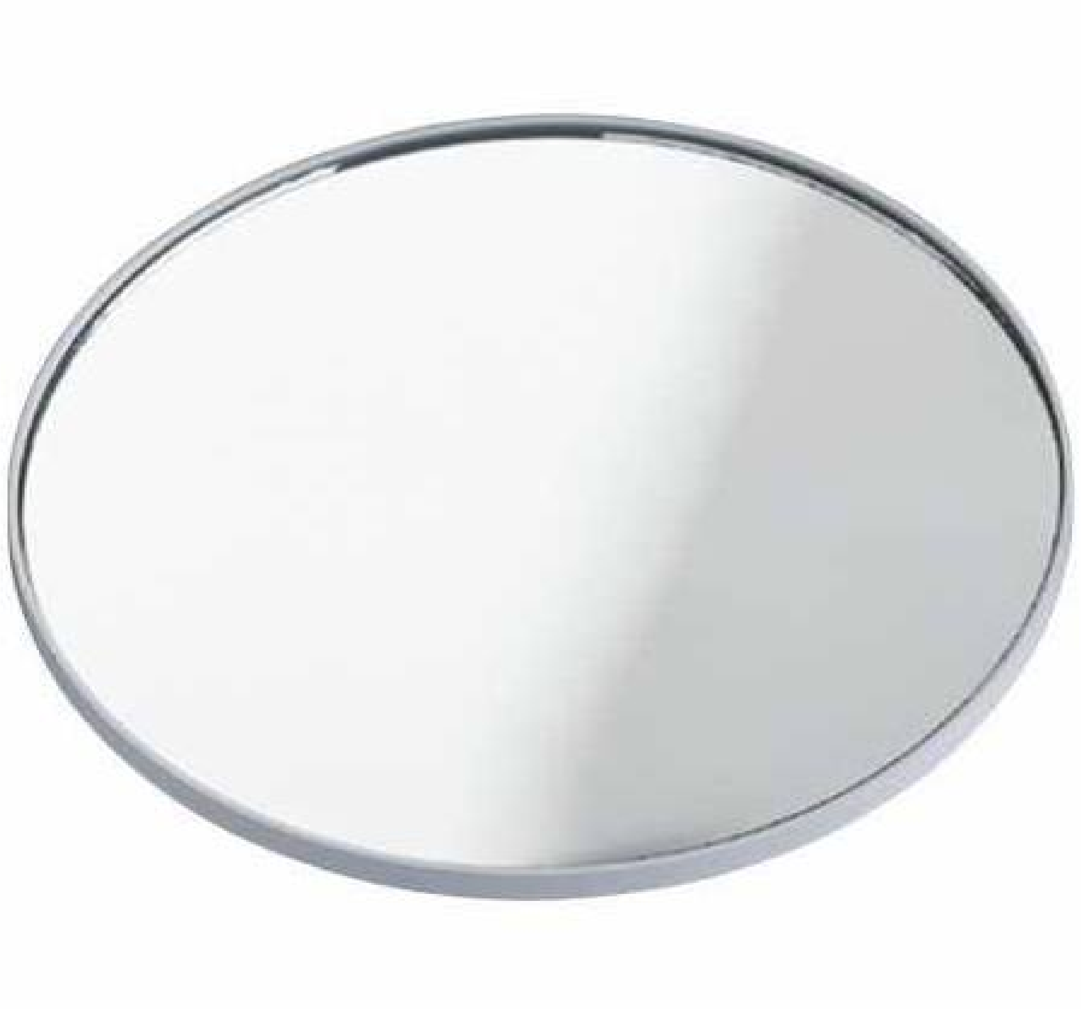 Kosmetikspiegel, 300% Vergrößerung, Kunststoff, 0.5 cm, Chrom Maße (B/H x T): Ø 12 x 0,5 cm