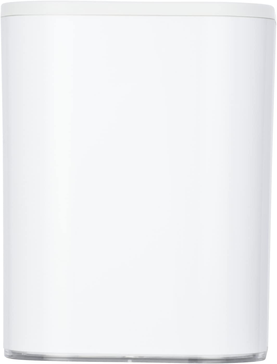 Schwingdeckeleimer Oria - Abfallbehälter mit Schwingdeckel Fassungsvermögen: 7 l, Acryl, 19.5 x 25 x 19.5 cm, Transparent