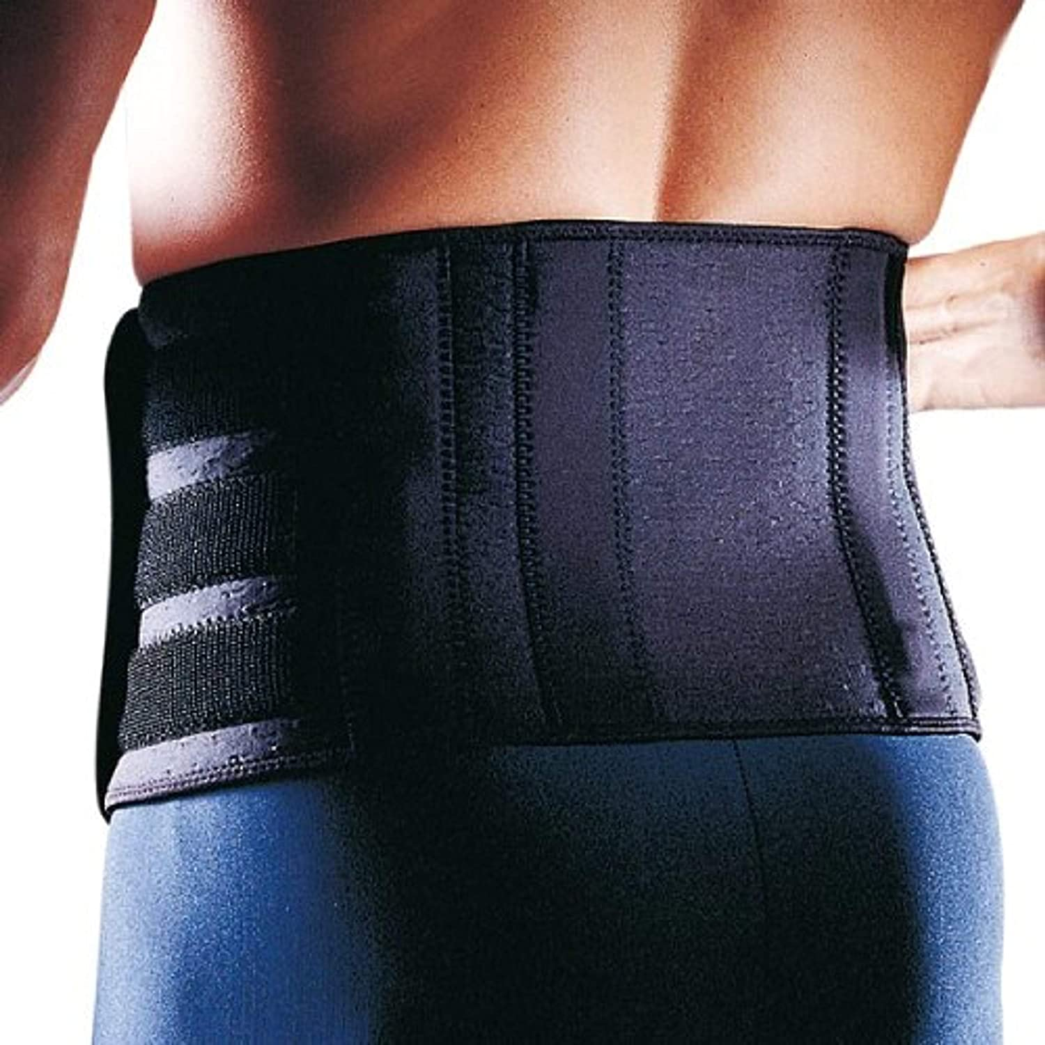 Rücken-Bandage - Rückenschutz - Rückenstütze aus der Extreme Serie, Größe:Universalgröße, Farbe:schwarz