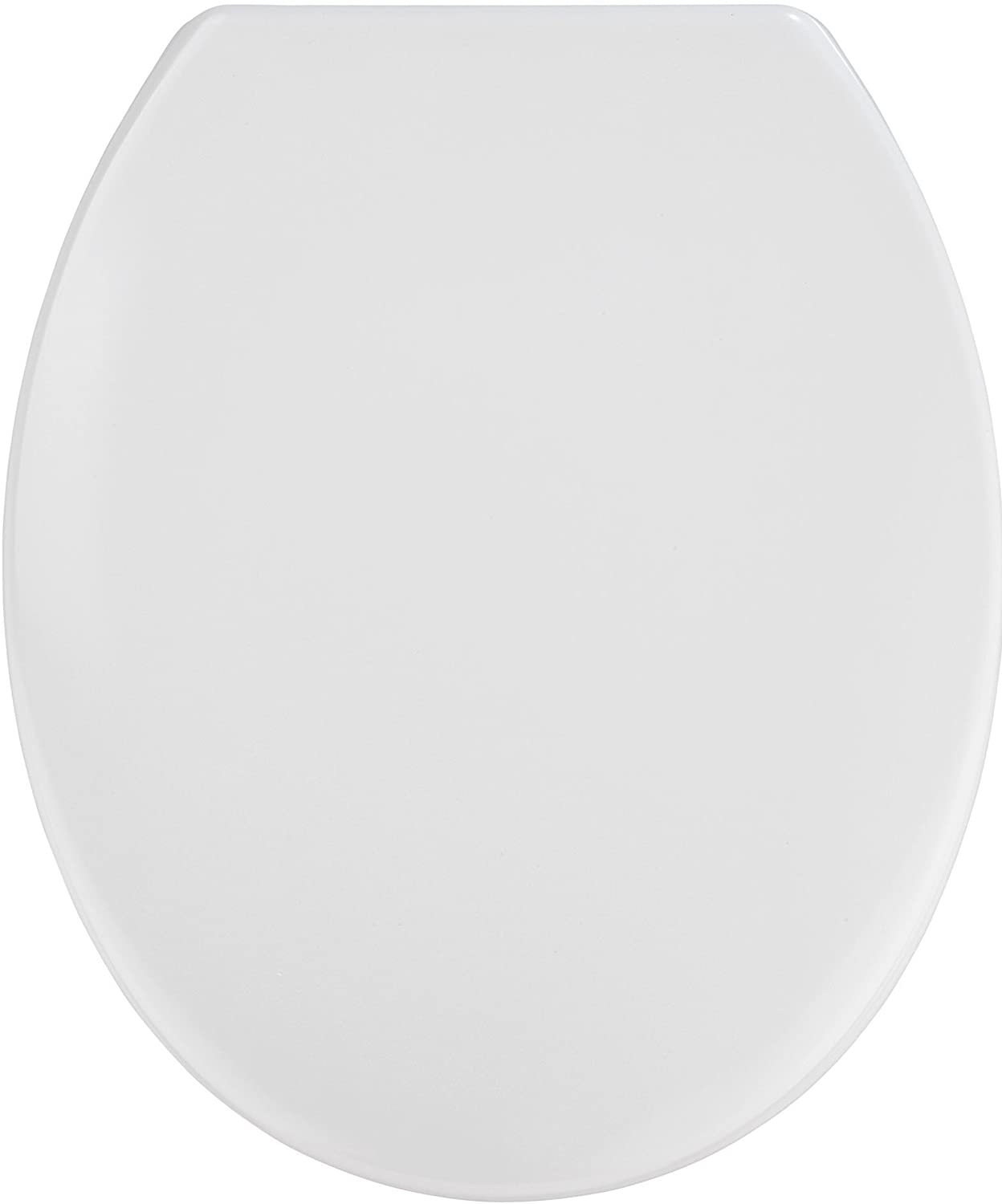 WC-Sitz Vigone Weiß - Antibakterieller Toilettensitz, rostfreie Edelstahlbefestigung, Duroplast, 37.5 x 45 cm, Weiß