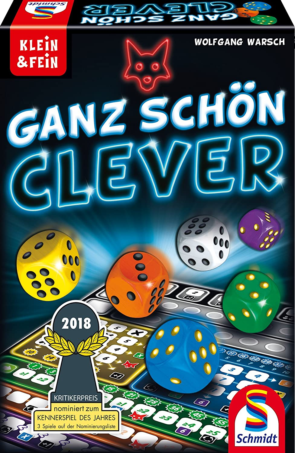 Würfelspiel aus der Serie Klein & Fein, bunt Schmidt Spiele 49340 Ganz Schön Clever