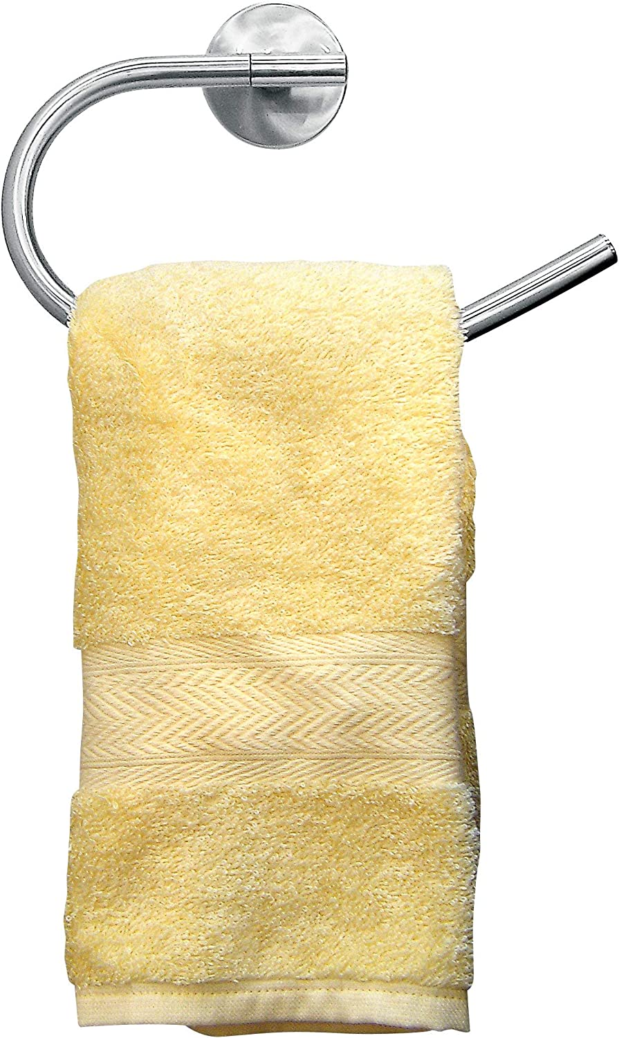 Handtuchring FUSION, vernickelter Handtuchhalter, Handtuchstange (Farbe: Silber), Menge: 1 Stück