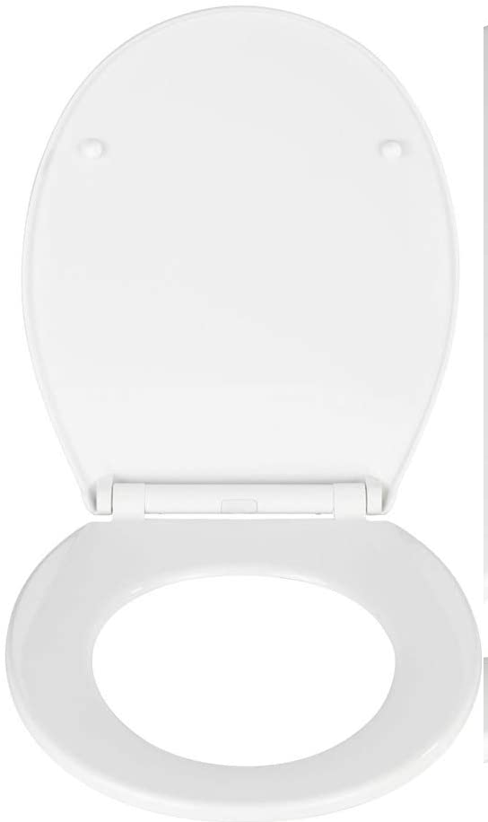 WC-Sitz Kos Weiß - Toilettensitz, mit Absenkautomatik, Thermoplast, 37 x 44 cm, Weiß