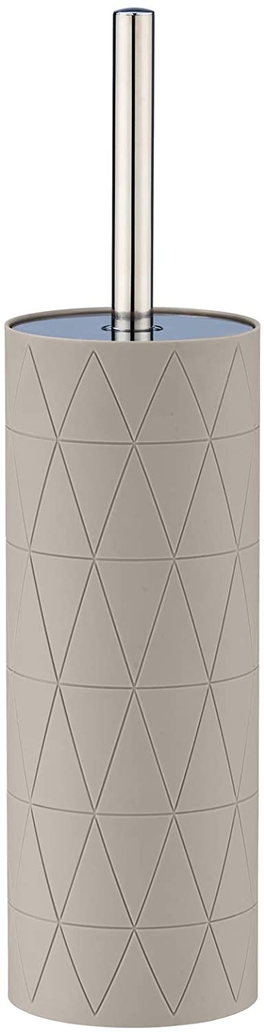 WC-Garnitur Casella - WC-Bürstenhalter, Kunststoff (ABS), 9.7 x 38 x 9.7 cm, Taupe