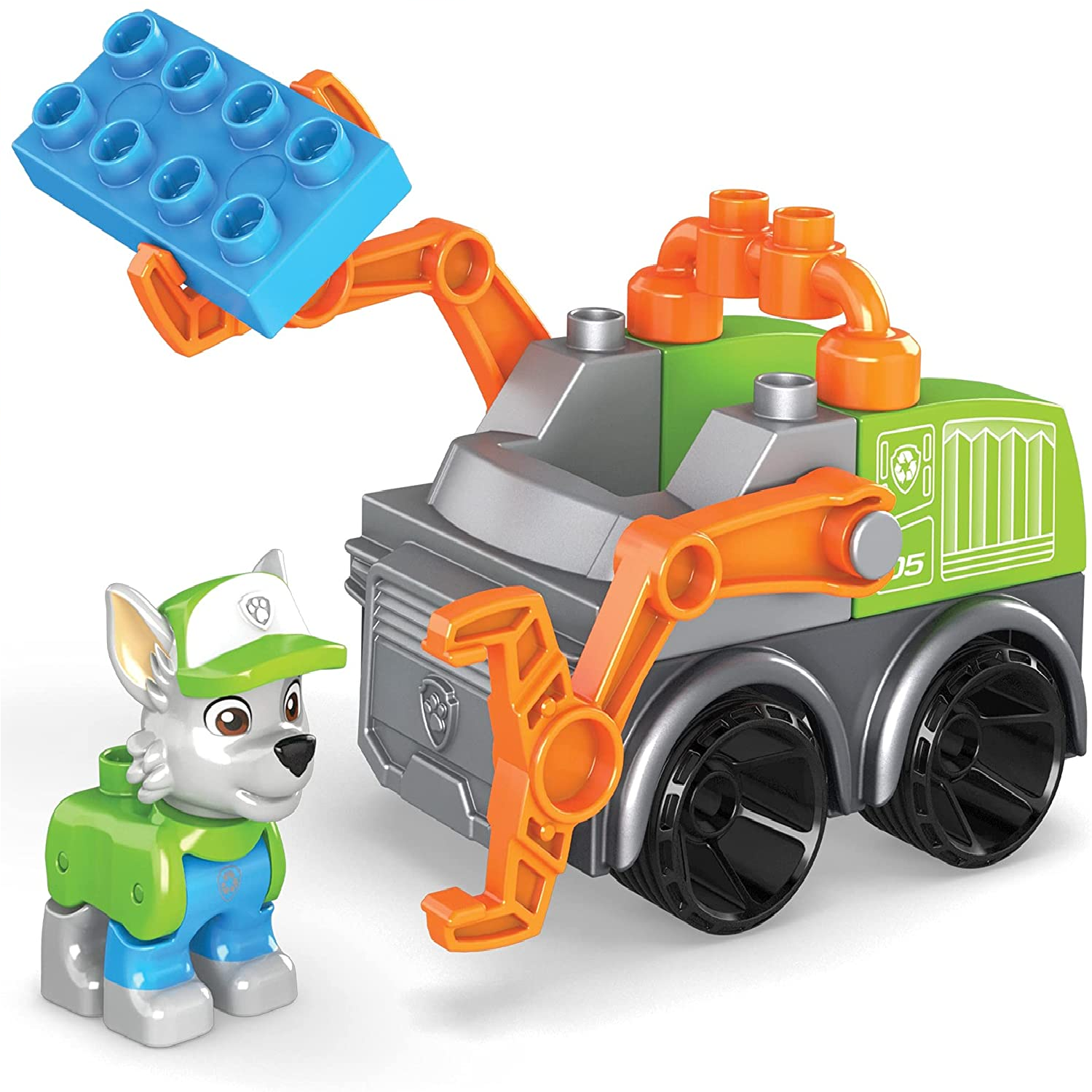Recycling-Truck Bauset mit 11 Bausteine, Spielset für Kinder ab 3 Jahren
