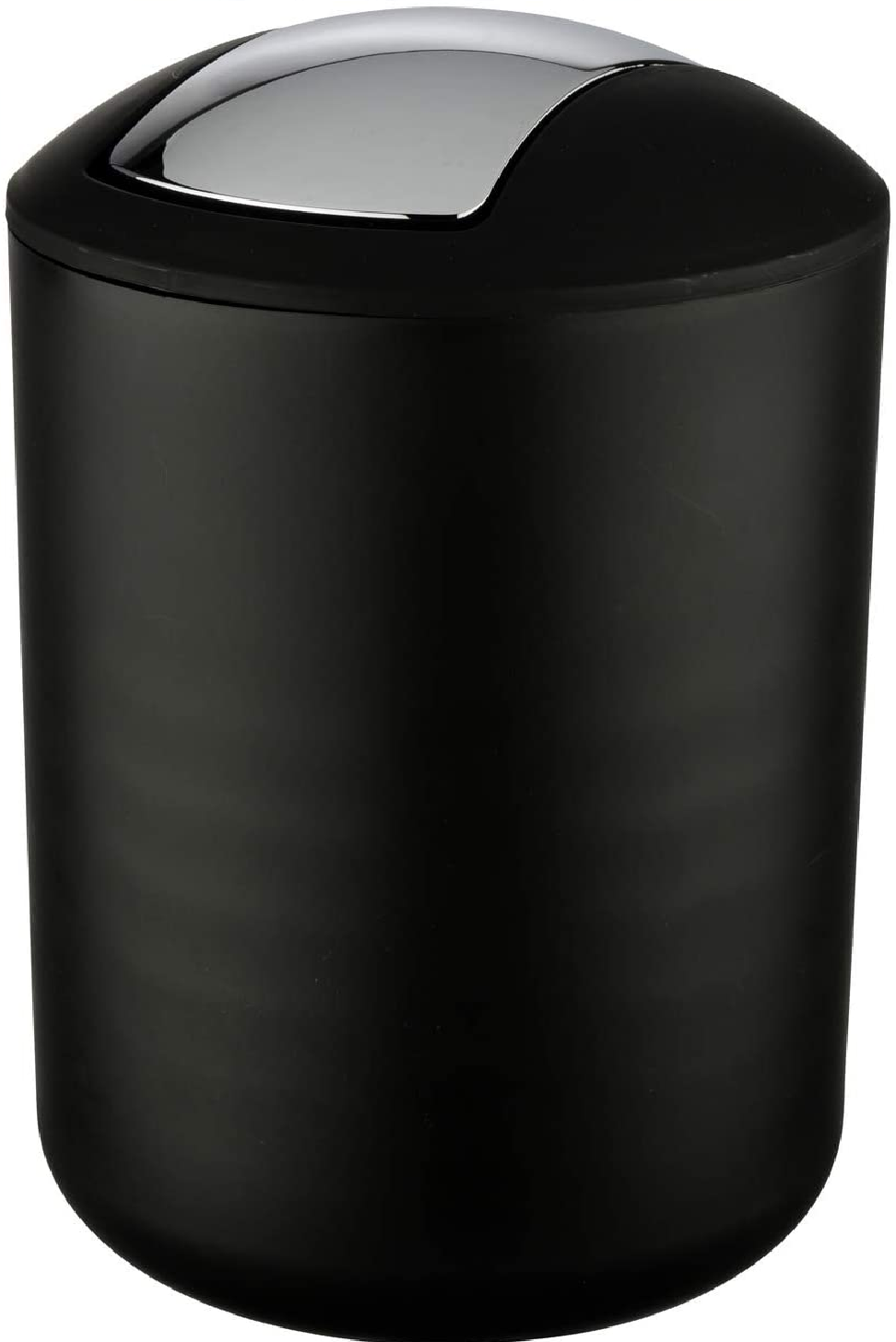Schwingdeckeleimer Brasil Schwarz L - Kosmetikeimer, absolut bruchsicher Fassungsvermögen: 6.5 l, Kunststoff (TPE), 19.5 x 31 x 19.5 cm, Schwarz