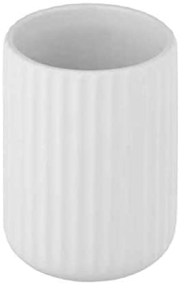 Keramik, Weiß, 1(B/T x H): Ø 8 x 11 cm