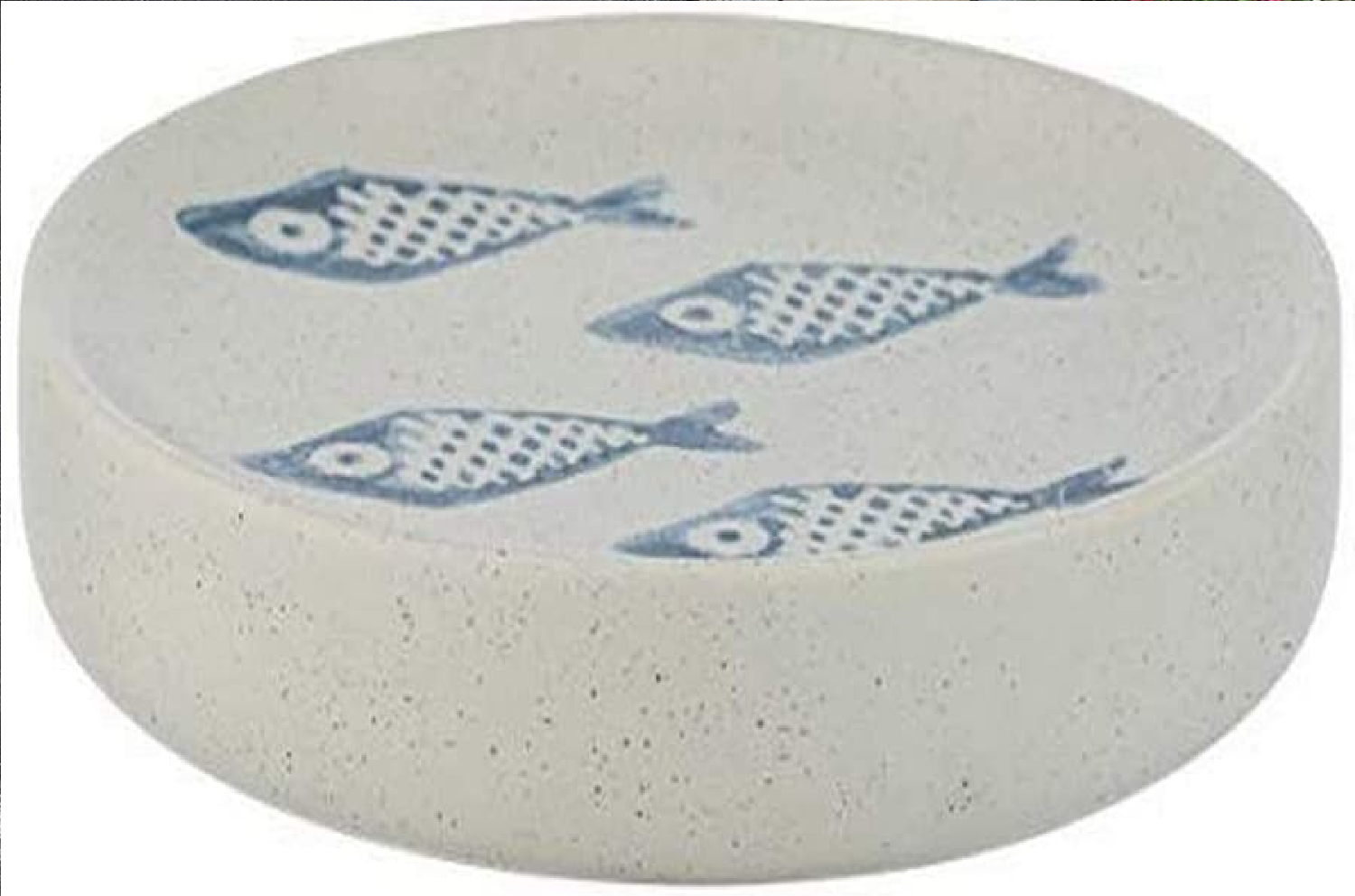 Seifenablage Aquamarin Keramik - Seifenschale zur Aufbewahrung von Handseife, Keramik, 12 x 3 x 12 cm, Beige