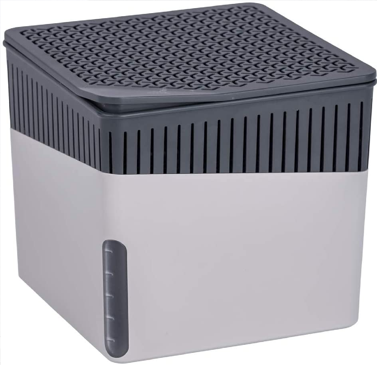 Raumentfeuchter Cube Grau 1000 g - Luftentfeuchter Fassungsvermögen: 1.6 l, Kunststoff (ABS), 16.5 x 15.7 x 16.5 cm, Hellgrau