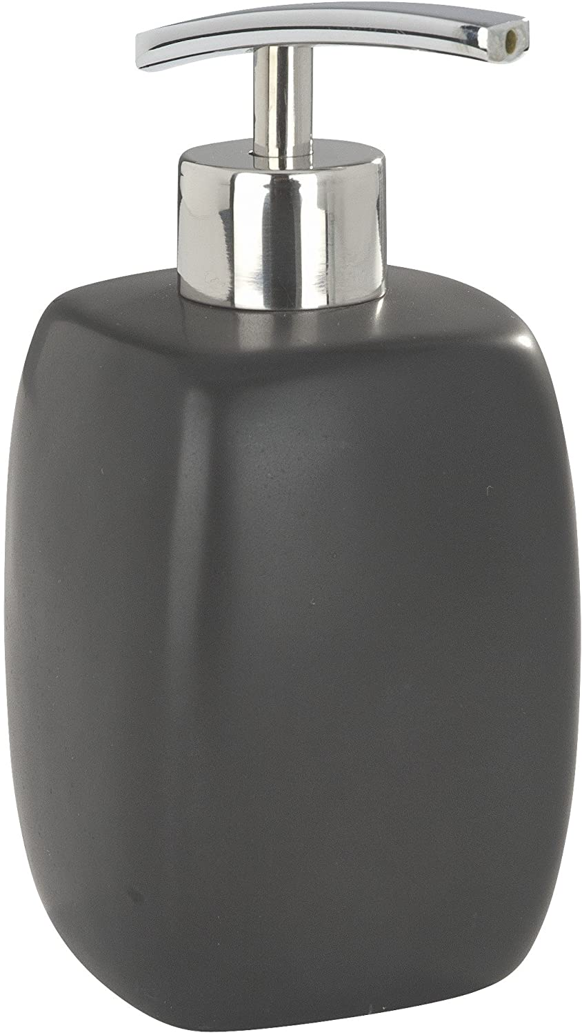 Seifenspender Faro Black - Flüssigseifen-Spender, Spülmittel-Spender Fassungsvermögen: 0.44 l, Keramik, 8 x 15 x 8 cm, Schwarz