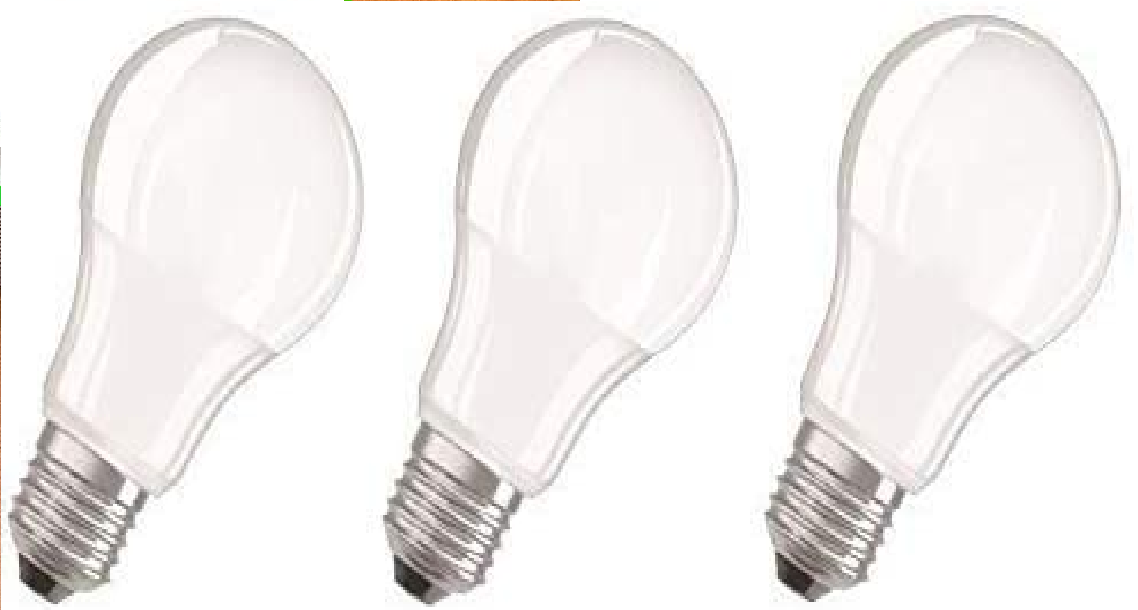 LED Base Classic A Lampe, in Kolbenform mit E27-Sockel, nicht dimmbar, Ersetzt 8.5W=60Wt, Matt, Warmweiß - 2700 Kelvin, 3er-Pack [Energieklasse F]