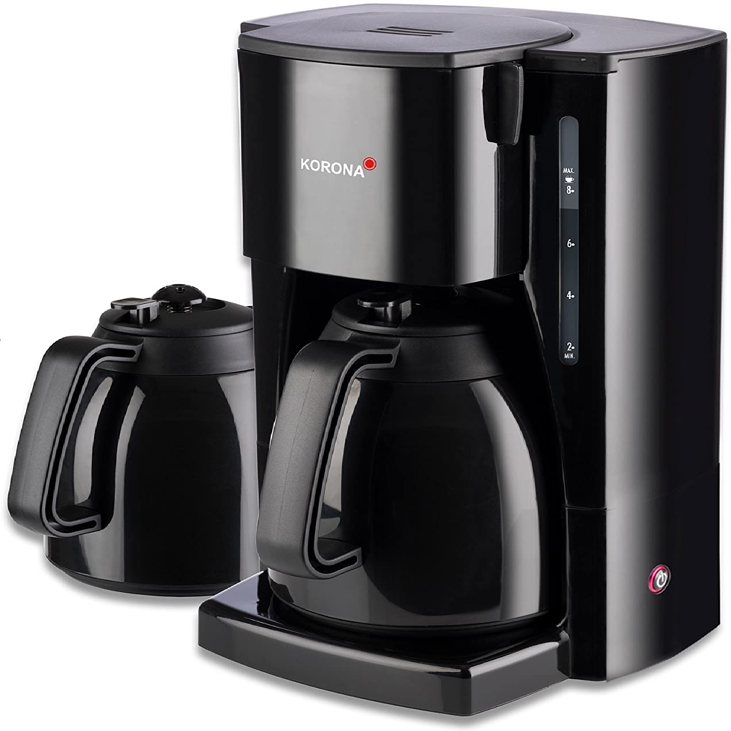Kaffeemaschine mit zusätzlicher Thermokanne - Filter Kaffeeautomat mit Kapazität für 8 Tassen Kaffee