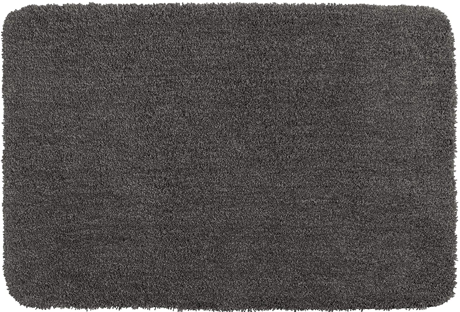 Badteppich Belize Mouse Grey, 55 x 65 cm - Badematte, sicher, flauschig, fusselfrei, Polyester, 55 x 65 cm, Grau