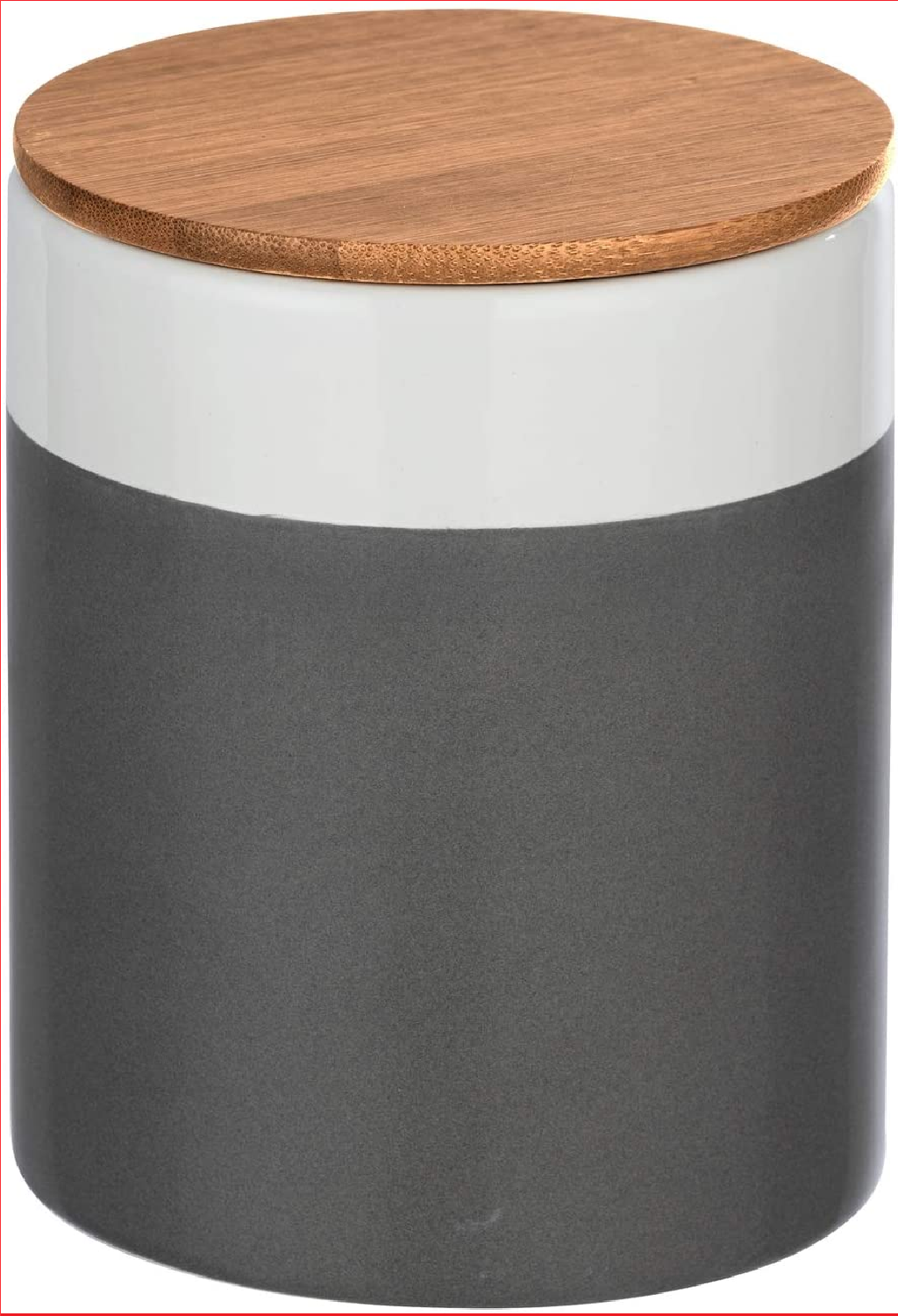 Aufbewahrungsdose Malta, 0,95 l, Vorratshaltung, Frischhaltedose mit Bambusdeckel und Silikonring zur luftdichten & aromafrischen Aufbewahrung, aus hochwertiger Keramik, Ø 11 x 15 cm, Mehrfarbig