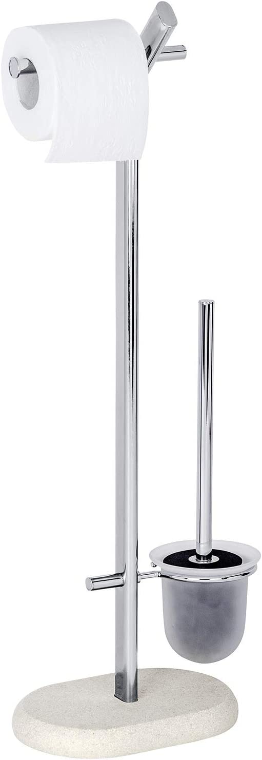 Stand WC-Garnitur Puro - WC-Bürstenhalter, Stahl, 29 x 72 x 15.5 cm, Chrom