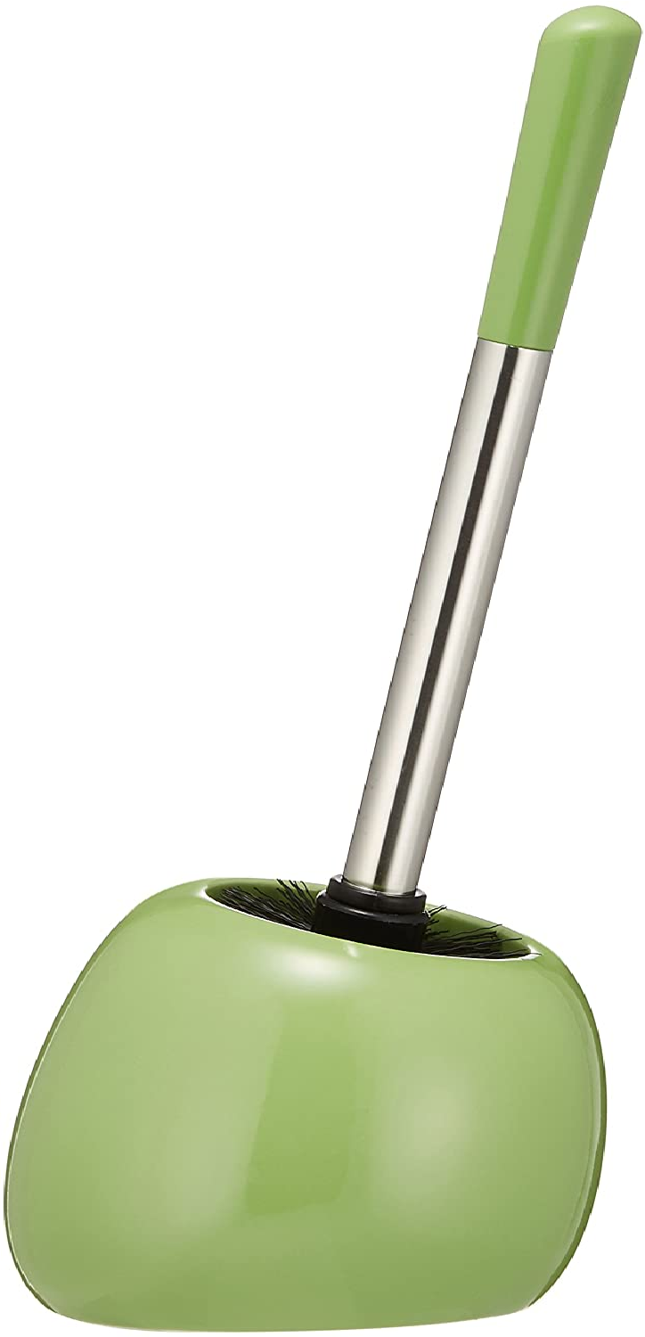WC-Garnitur Polaris Green Keramik - WC-Bürstenhalter, Keramik, 15 x 34.5 x 14.5 cm, Grün