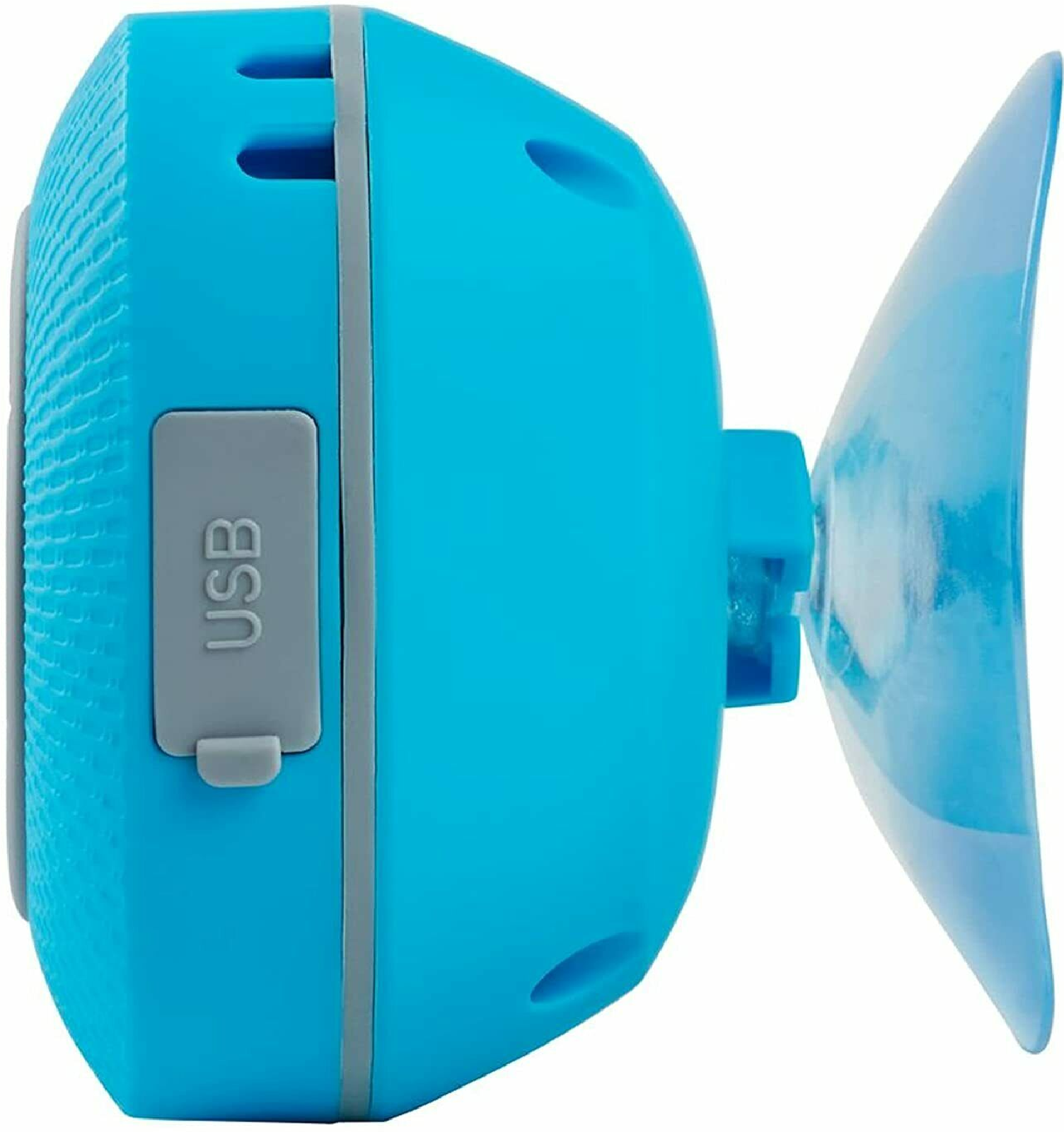 Duschradio mit Bluetooth (Saugnapf, LED-Display Wasserdicht) blau