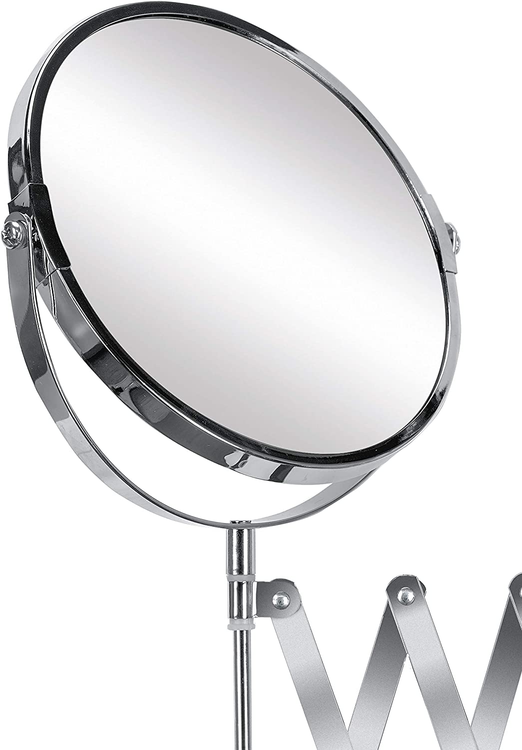 Kosmetikspiegel Move Mirror mit 5-facher Vergrößerung, Größe: 20 x 37,5 x 2 cm, Material: Metall/ Glas