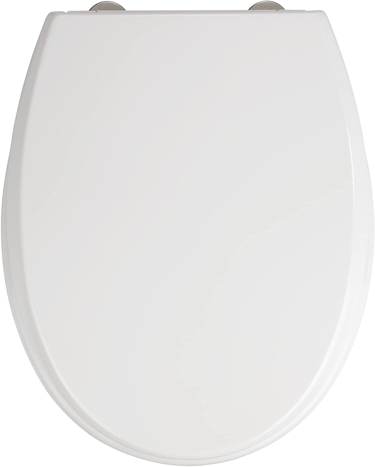 WC-Sitz Furlo, Toilettensitz mit Absenkautomatik, WC-Deckel mit Fix-Clip Hygiene-Befestigung, aus antibakteriellem Duroplast, Weiß