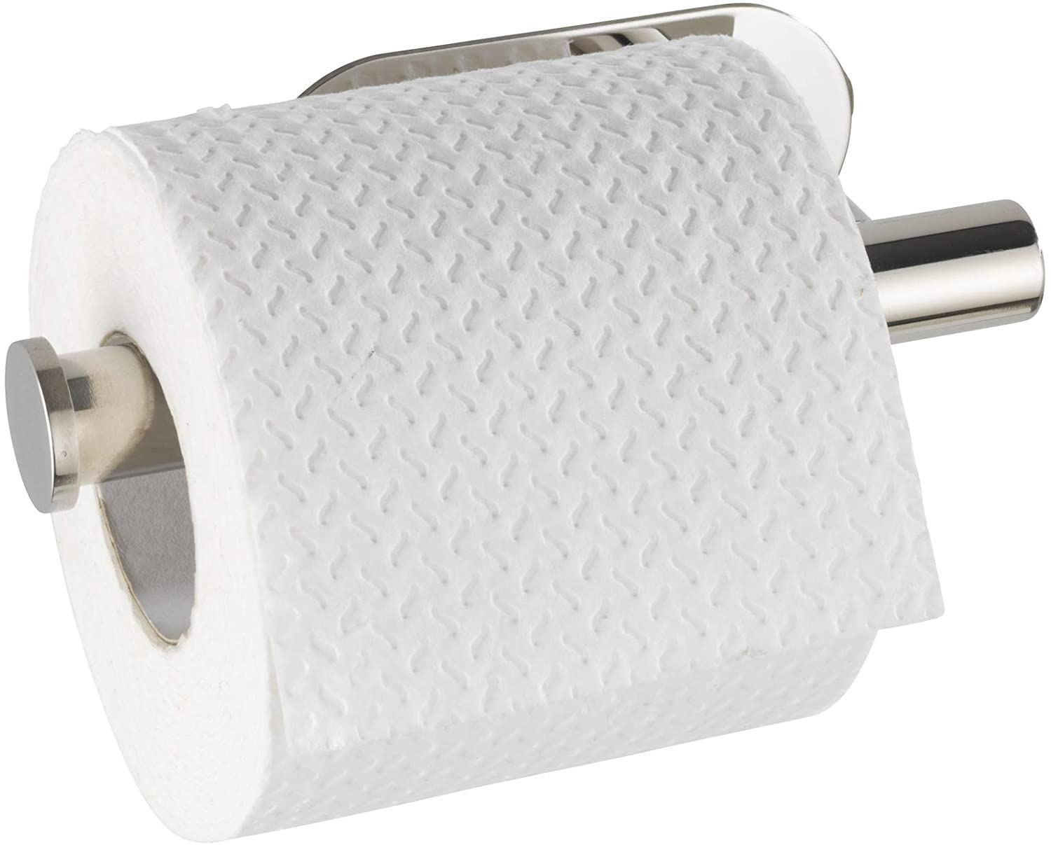 Turbo-Loc® Edelstahl Toilettenpapierhalter Orea Shine - WC-Rollenhalter, Befestigen ohne bohren, Edelstahl rostfrei, 16 x 4 x 7 cm, Glänzend