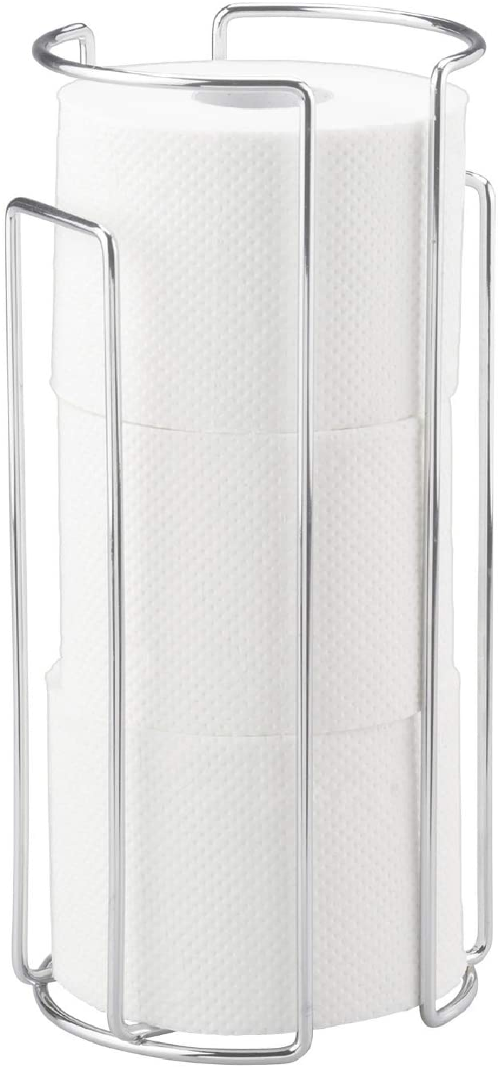 Toilettenpapier-Ersatzrollenhalter Chrom - für 3 Rollen, Stahl, 13.5 x 32 x 14 cm, Chrom