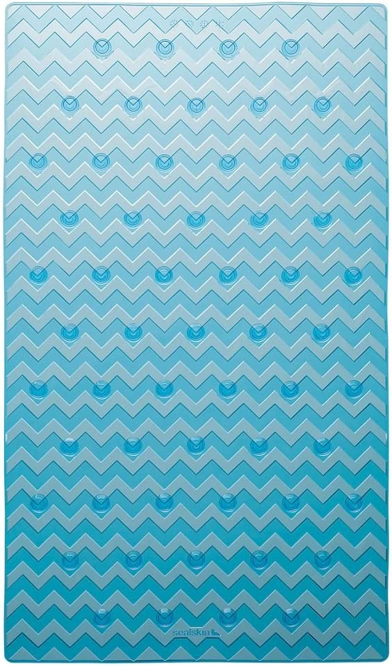 Leisure Badewanneneinlage, Sicherheitseinlage für Dusche und Badewanne, Farbe: Blau, Größe: 70x40 cm
