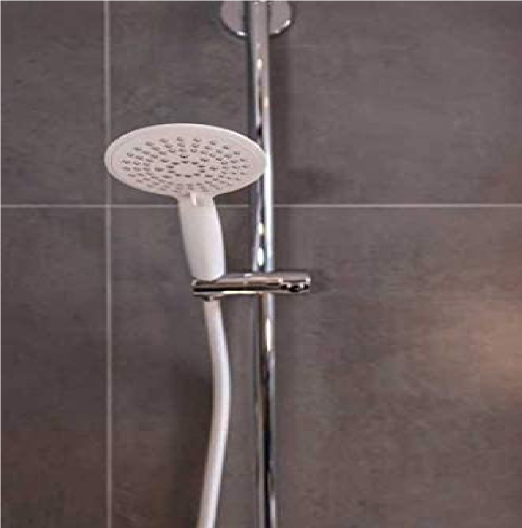 Design Duschschlauch Weiß matt - Brauseschlauch mit Verdrehschutz und Trinkwasserzulassung, Kunststoff, 175 cm, Weiß