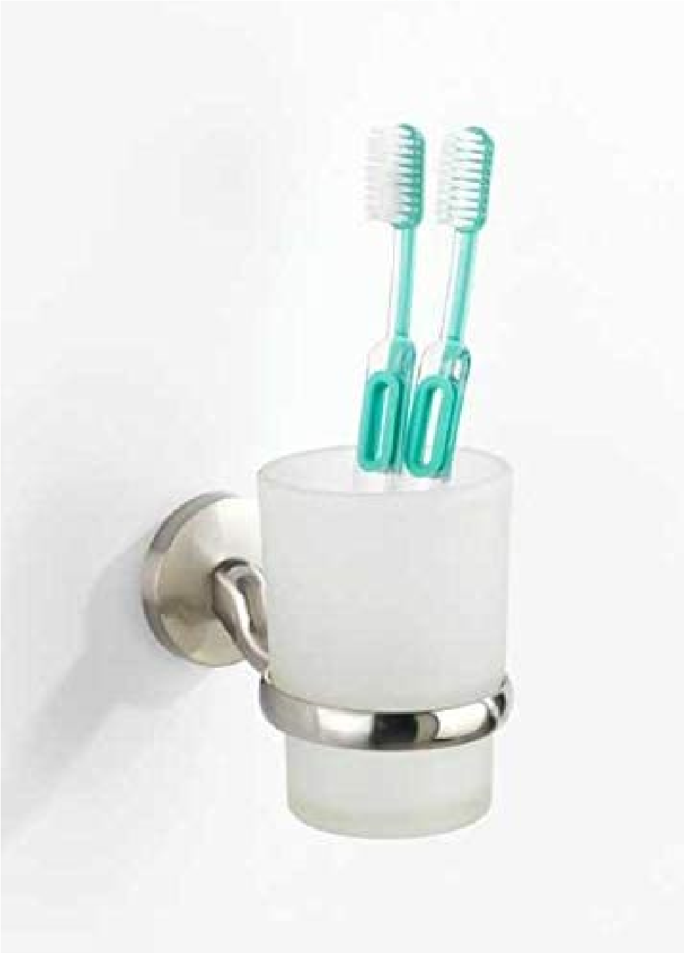 Zahnputzbecherhalter Cuba Matt - Zahnbürstenhalter für Zahnbürste und Zahnpasta, Zinkdruckguss, 7 x 9.5 x 11.5 cm, Matt