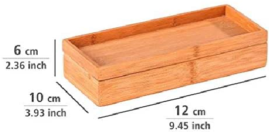 Bambus Box Terra mit Deckel Maße (B x H x T): 24 x 5,5 x 10 cm