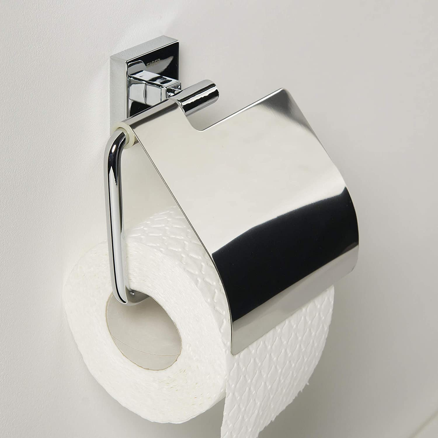 Toilettenpapierhalter mit Deckel Melbourne, Messing verchromt