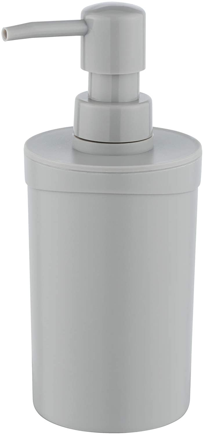 Seifenspender Vigo Grau - Flüssigseifen-Spender, Spülmittel-Spender Fassungsvermögen: 0.3 l, Polypropylen, 6.6 x 18 x 6.6 cm, Grau