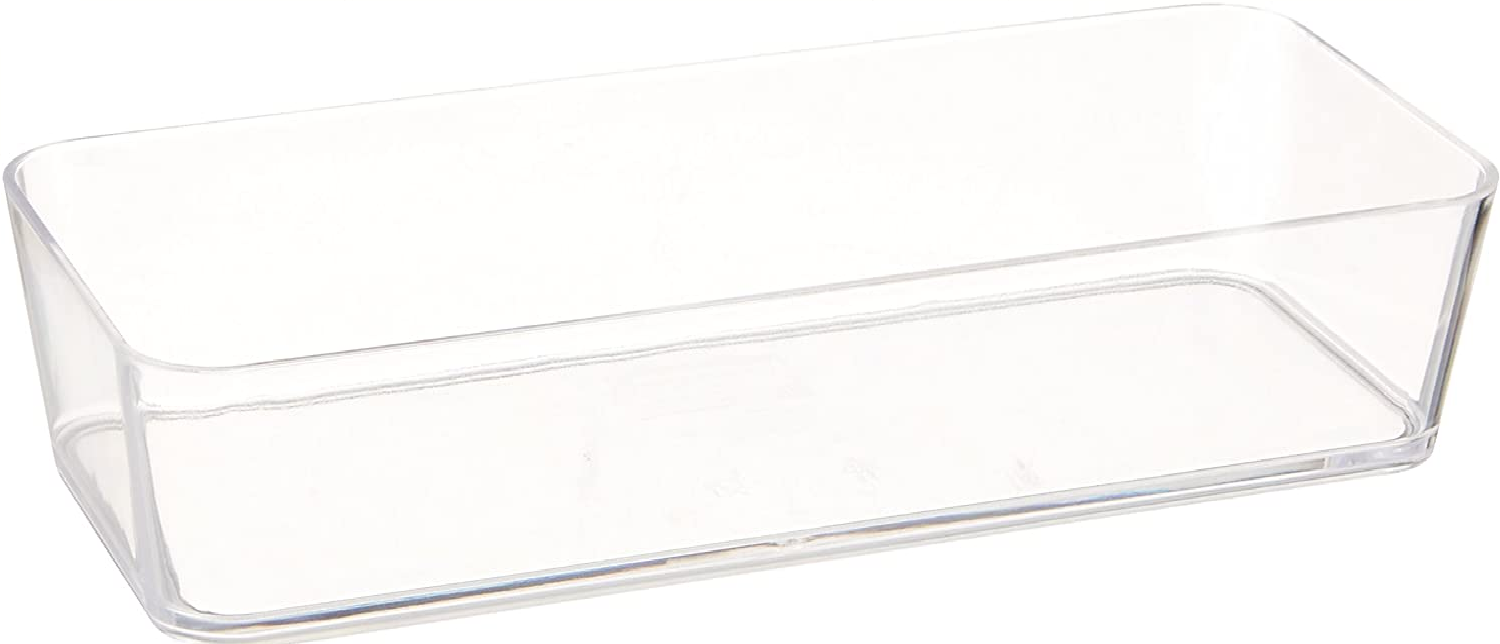 Ablage Candy Transparent schmal, Polystyrol, 24 x 4 x 10 cm, Transparent