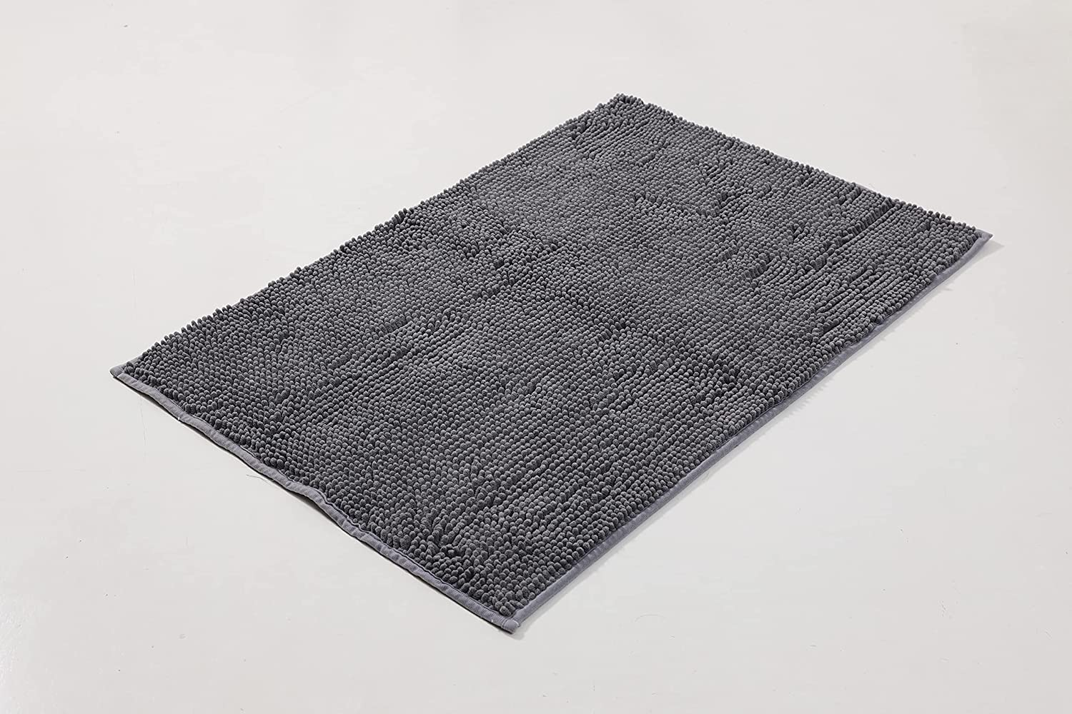 Badematte aus Polyester, 60 cm x 90 cm, Dunkelgrau
