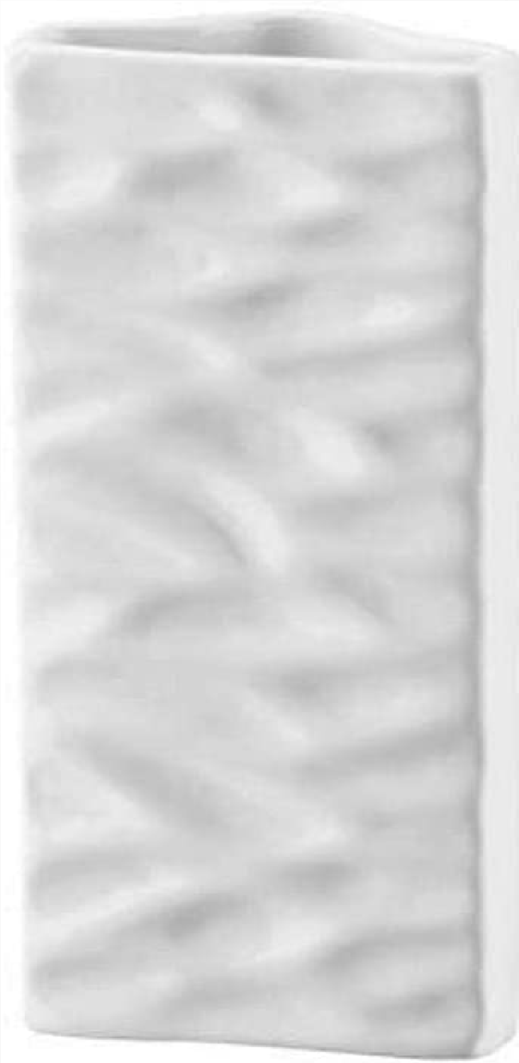 Luftbefeuchter Rippen Wellen Keramik - Raumbefeuchter mit Wellenstruktur für Rippenheizkörper, Keramik, 9 x 19.5 x 4 cm, Weiß