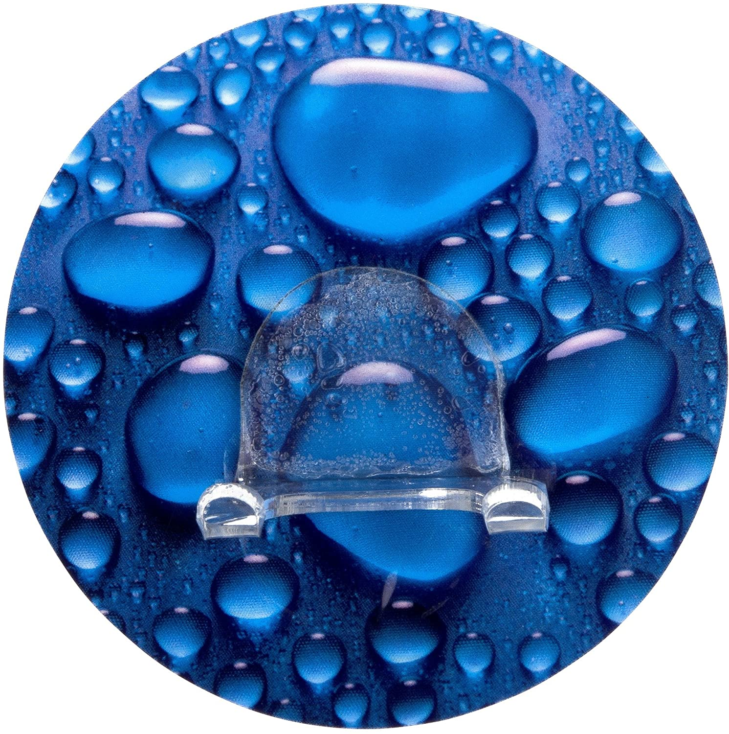 Wandhaken Duo Aqua - Befestigen ohne Bohren, Kunststoff (PET), 8.5 x 3 x 8.5 cm, Mehrfarbig